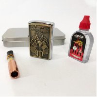 Запальничка бензинова в подарунковій коробці N1, запальничка на день народження, запальнички бензинові