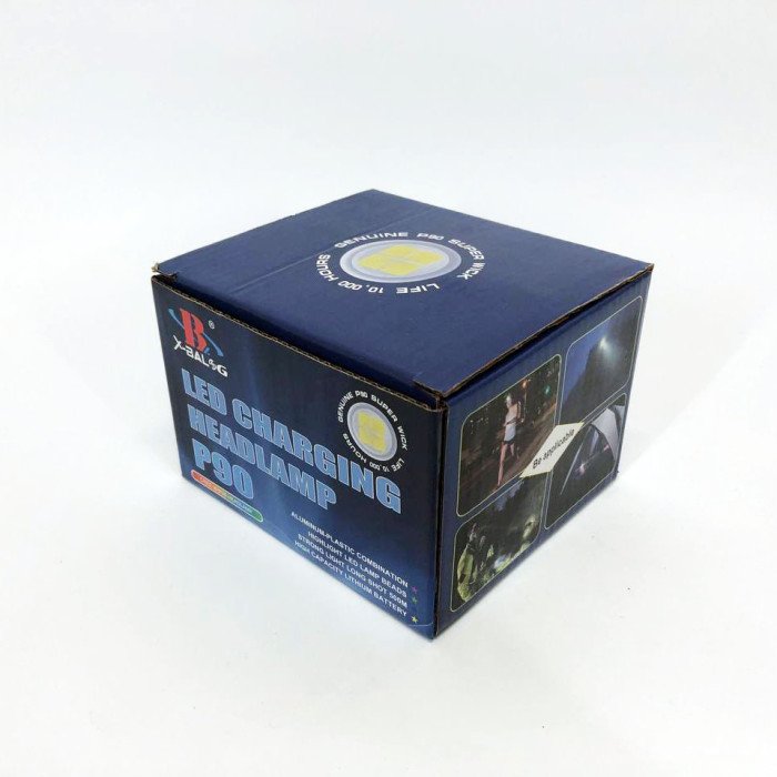 Налобний ліхтар X-Balog BL-T07B-P90, потужний тактичний ліхтарик налобний, водонепроникний ліхтар