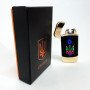 Дугова електроімпульсна запальничка із USB-зарядкою Україна LIGHTER HL-439. Колір: золотий