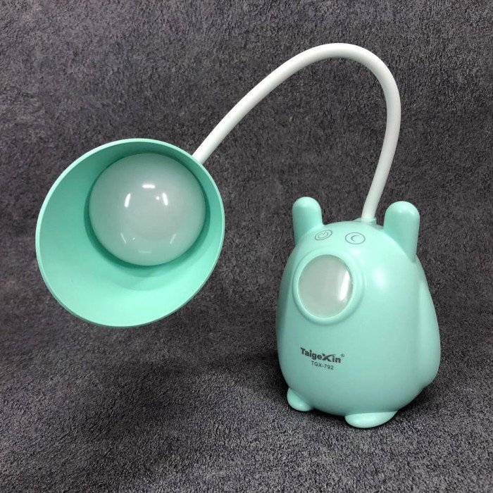 Настільна лампа TaigeXin LED TGX 792, Настільна лампа на гнучкій ніжці, сенсорна лампа. Колір: зелений