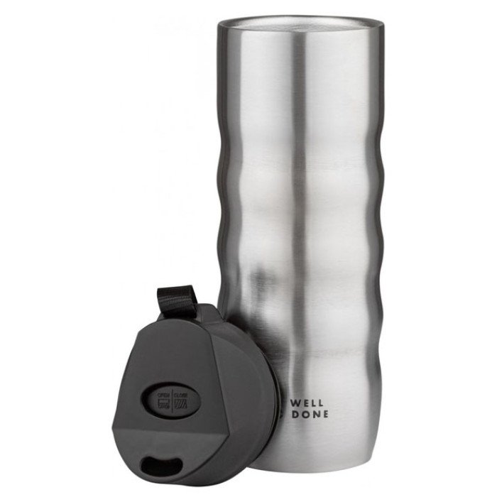 Термокухоль Well Done WD-7084S вакуумний 480 мл, Якісний термос для дому, Термос для напоїв