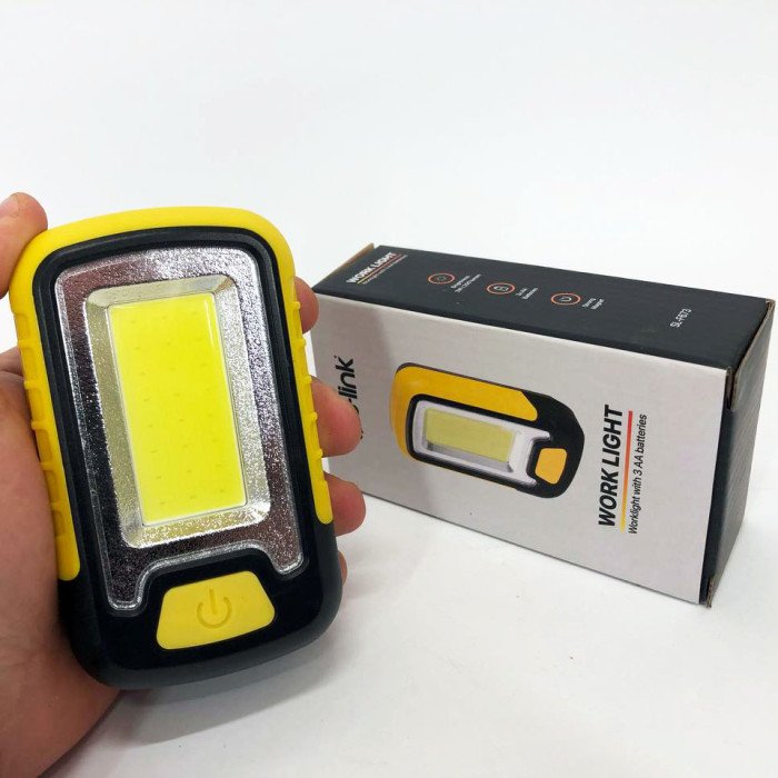 Міні-прожектор S-link SL-F673 (працює на батарейках) з магнітом, світлодіодний ліхтар для кемпінгу