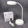 Настільна акумуляторна лампа MS-13, настільна лампа для навчання, Usb лампа сенсорна. Колір: білий