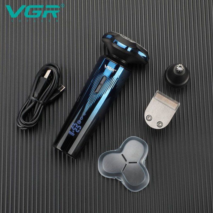 Багатофункціональна професійна електробритва VGR 3 в 1 V-303: бритва, триммер та стрижка