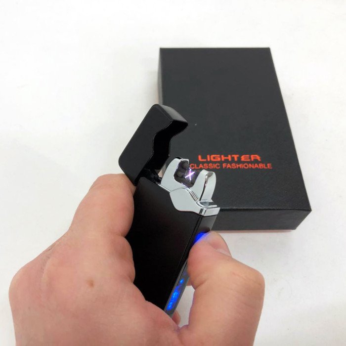 Електроімпульсна запальничка USB 315, акумуляторна запальничка подарункова, Вітрозахисна запальничка