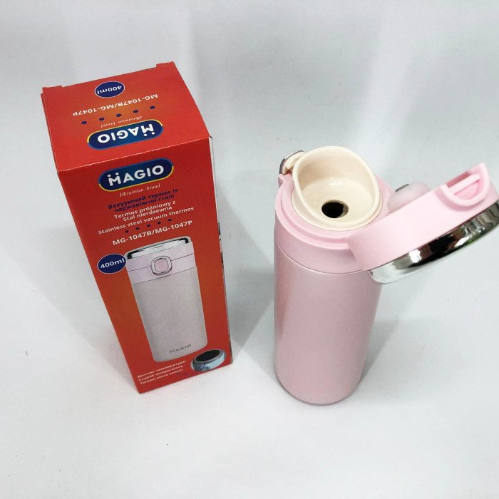 Термос SMART MAGIO MG-1047P вакуумний 400 мл, Термос з індикацією та датчиком температури, Термос похідний