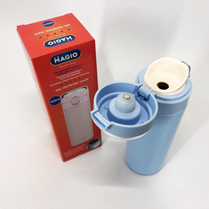 Термос SMART MAGIO MG-1047B вакуумний 400 мл, Розумний термос з датчиком температури, Термос похідний