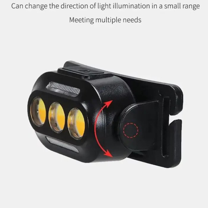 Ліхтарик налобний YD02-COB (White+red+blue), Ліхтарі налобні для активних людей, ліхтар для туризму