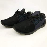 Спортивні кросівки чоловічі літні із сітки 42 розмір. Літні кросівки сітка. Модель 24112. Колір: чорний