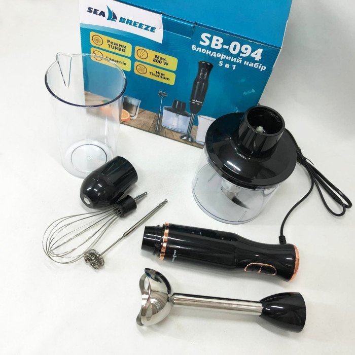 Блендер SeaBreeze SB-094, Блендер для молочних коктейлів, Блендер подрібнювач, Блендер для дому