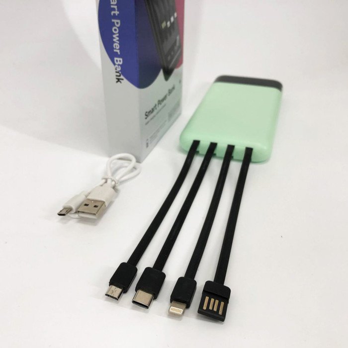 Павербанк Power Bank UKC 50000mAh Мобільна зарядка зовнішній акумулятор портативний павер. Колір: зелений