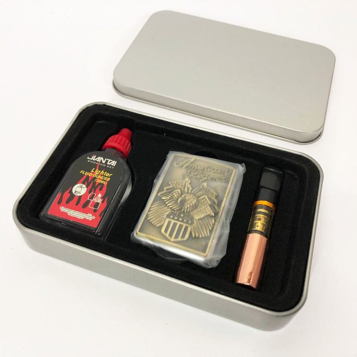 Запальничка бензинова в подарунковій коробці N1, запальничка на день народження, запальнички бензинові