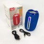 Портативна Bluetooth-колонка TG653 USB з ремінцем, Бездротова колонка портативна потужна. Колір: синій
