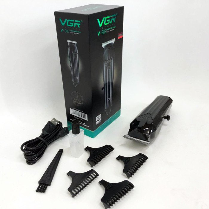Машинка для стрижки волосся VGR V-982 LED Display, професійна електробритва, підстригальна машинка