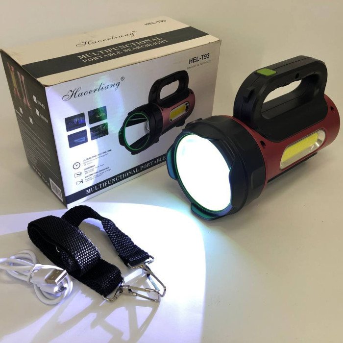 Ліхтар переносний кемпінг T93-LED+COB з функцією PowerBank, повербанк, сонячна батарея