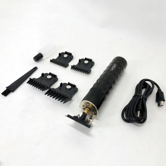 Машинка для стрижки з триммером VGR V-170 для волосся, вусів та бороди, бездротова зі змінними насадками
