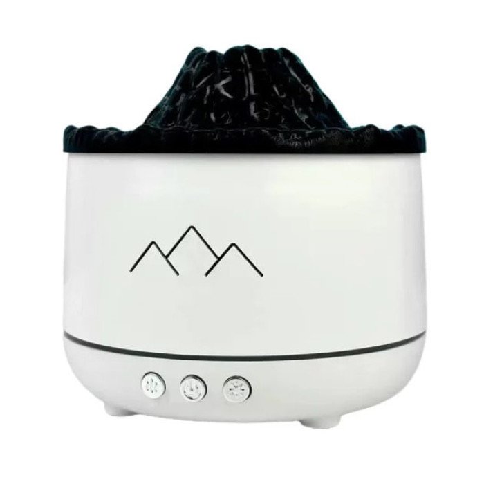 Зволожувач повітря Вулкан з ефектом полум'я та підсвічуванням зволожувач-нічник Аромадіфузор з підсвічуванням