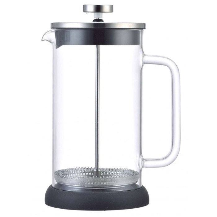 Френч-прес Con Brio СВ-5960 600 мл, Стильний заварний чайник, Стильний скляний заварювальний чайник
