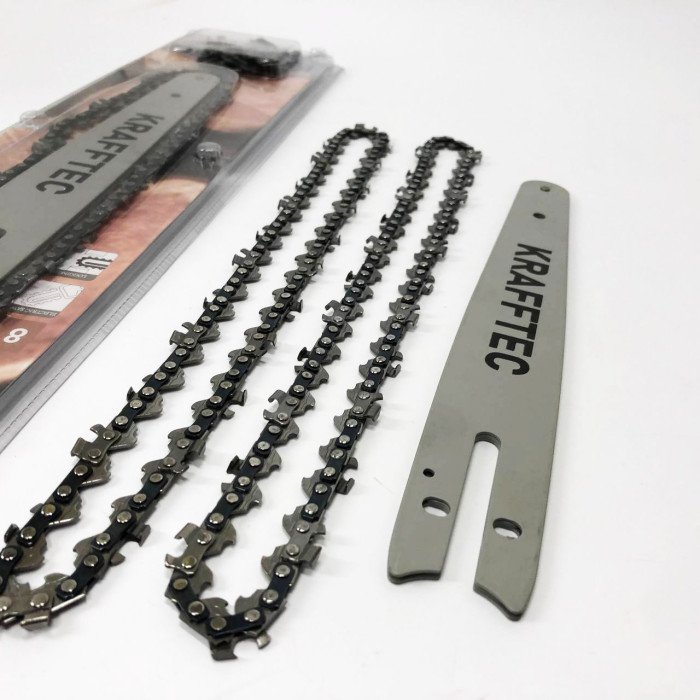 Комплект шина 40 см + 2 ланцюги 16 дюймів 64 ланки для бензопили, висока зносостійкість та швидкість різання