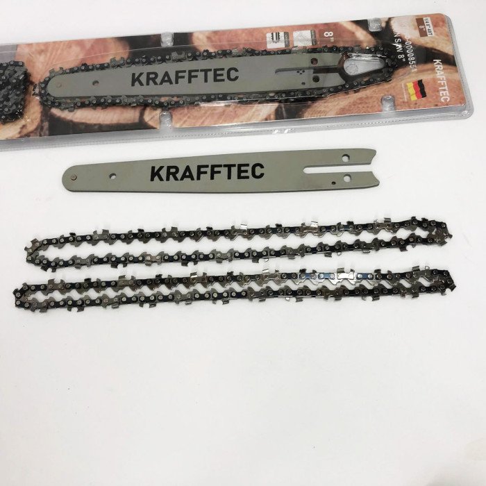 Комплект шина 40 см + 2 ланцюги 16 дюймів 64 ланки для бензопили, висока зносостійкість та швидкість різання