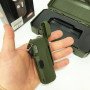 Ліхтарик-запальничка армійська MULTIFUNCTIONAL D51-COB, Запальничка на подарунок в упаковці. Колір: зелений