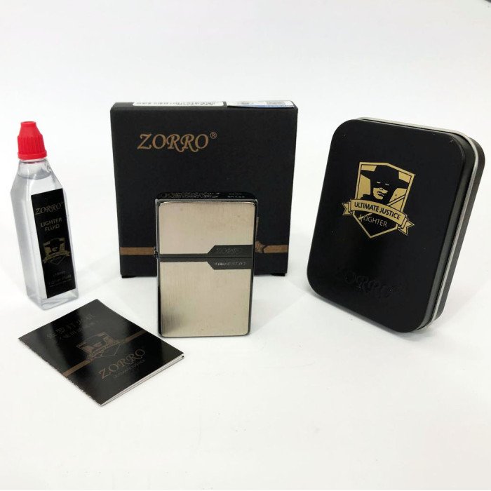 Запальничка бензинова Zorro HL-296, подарункова запальничка сувенірна, запальничка на день народження.