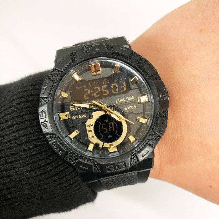 Годинник наручний чоловічий SKMEI 1881GDBK, фірмовий спортивний годинник, оригінальний чоловічий годинник брендовий