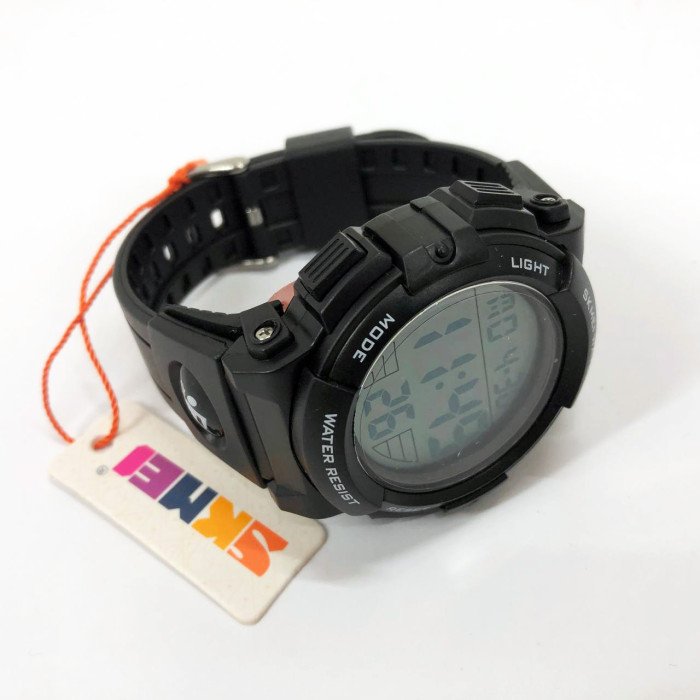 Годинник наручний чоловічий SKMEI 1258BK, брендовий чоловічий годинник, водостійкий тактичний годинник. Колір: чорний