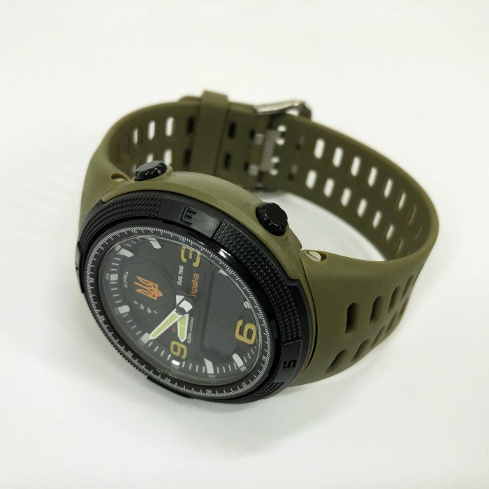 Годинник наручний чоловічий SKMEI 5561/1655AGBK, Протиударний годинник, Годинник для військовослужбовців