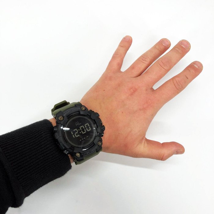 Годинник наручний чоловічий SKMEI 1968AG ARMY GREEN, брендовий чоловічий годинник, годинник для чоловіка. Колір: зелений