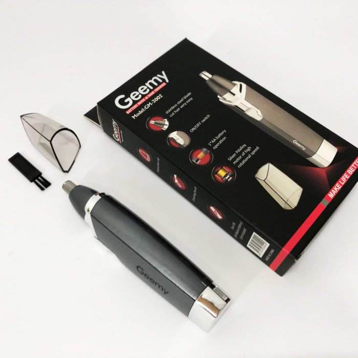 Універсальний вібраційний триммер для носа та вух Gemei GM-3002 на батарейках