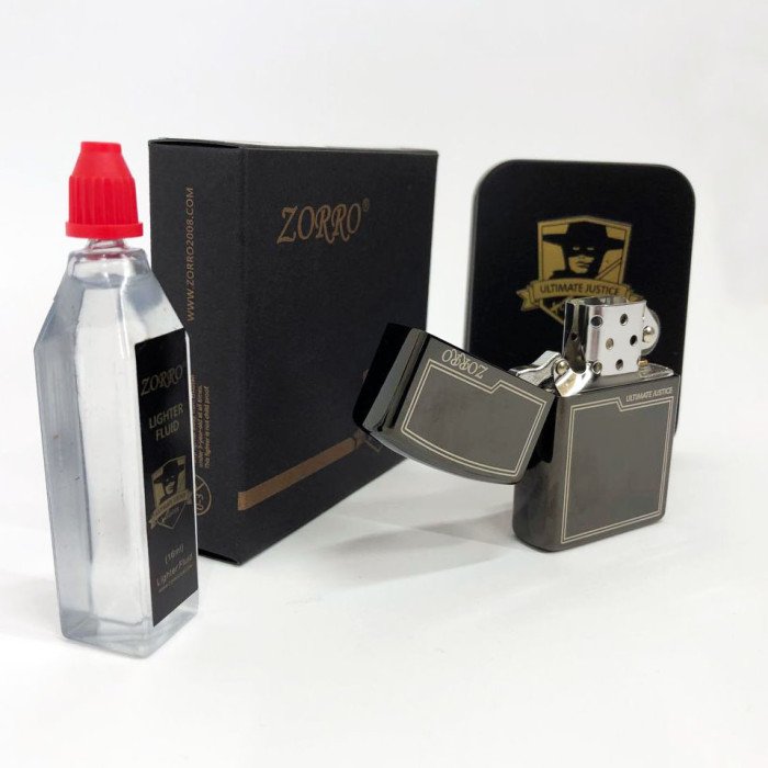 Запальничка бензинова Zorro HL-300, запальничка на день народження, запальничка у подарунковому футлярі