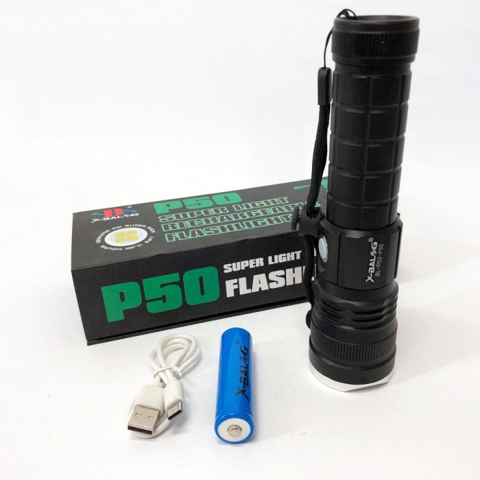 Ліхтарик ручний тактичний Bailong BL-P03-P50, водонепроникний ліхтарик, ручний ліхтарик led