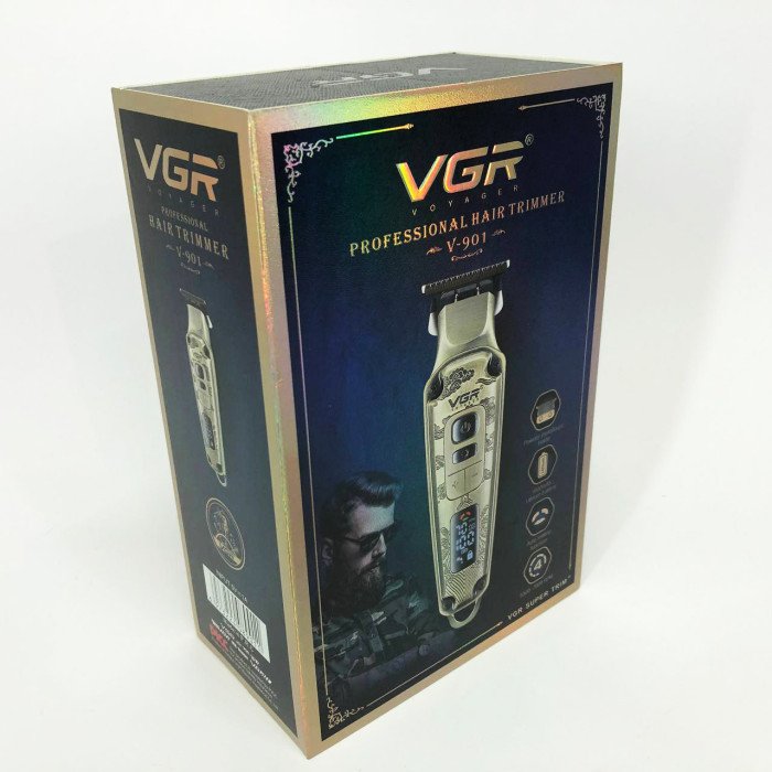Професійна машинка для стрижки волосся триммер VGR V-901 з насадками, професійна електробритва