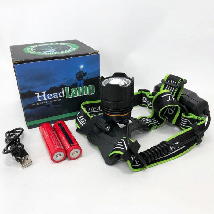 Ліхтар налобний Police A16 PM10-TG, 2x18650, ліхтар на голову для риболовлі, ліхтар налобний з usb зарядкою