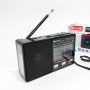 Радіо GOLON RX-8866 цифровий портативний радіоприймач із ліхтариком функцією PowerBank. Колір: чорний
