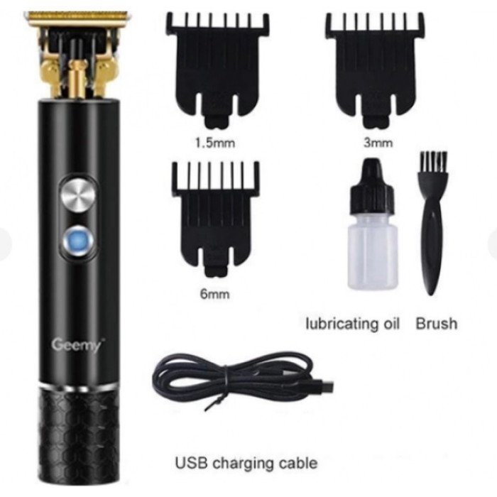 Професійна окантувальна машинка GEEMY GM-6605 для стрижки волосся, окантовки, бороди та вусів
