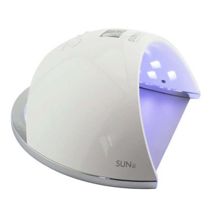 Ультрафіолетова лампа для Манікюру UV LAMP Sun 6, Світлодіодна сушарка для гель лаку. Колір: білий