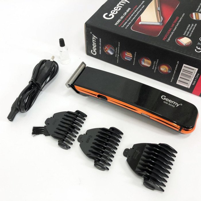 Машинка для стрижки GEMEI GM-6048, Машинка для стрижки домашня, електробритва для голови. Колір: чорний