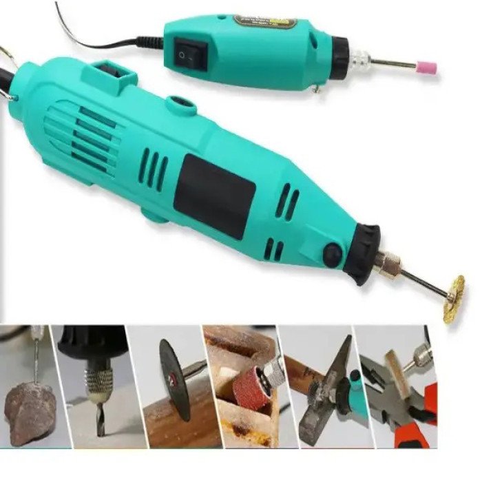 Ручний електричний гравер + гравер Mini 12V з 236 насадками, електричний електричний міні, Дриль гравер