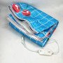 Електропростирадло електричне простирадло з підігрівом Electric Blanket 170х150см блакитна клітина