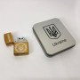 Дугова електроімпульсна USB Юсб запальничка Україна металева коробка HL-447. Колір: золотий