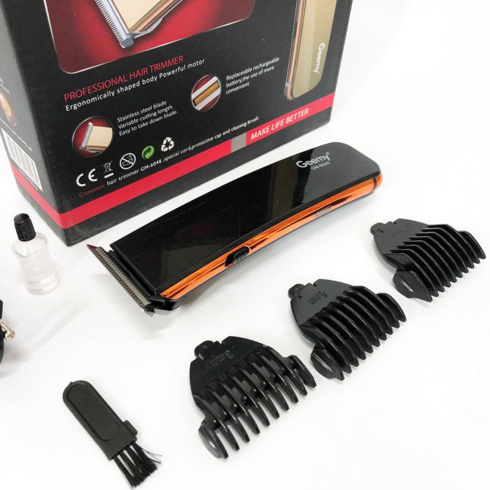 Машинка для стрижки GEMEI GM-6048, Машинка для стрижки домашня, електробритва для голови. Колір: чорний