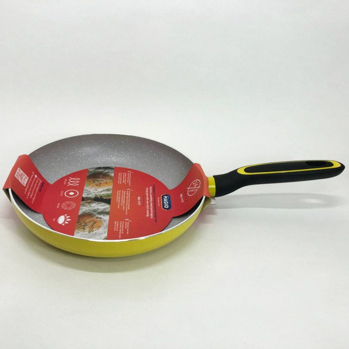 Сковорода Magio MG-1177 із мармуровим антипригарним покриттям 24 см, сковорода зручна на кухню