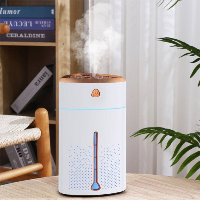 Ультразвуковий зволожувач повітря для дітей з підсвічуванням Heavy Fog Humidifier, Зволожувач міні. Білий