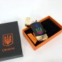 Дугова електроімпульсна запальничка із USB-зарядкою Україна LIGHTER HL-439. Колір: золотий