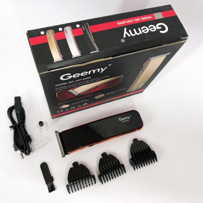 Машинка для стрижки GEMEI GM-6048, Машинка для стрижки домашня, електробритва для голови. Колір: чорний