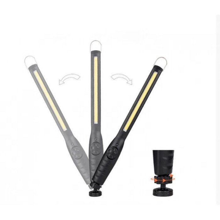 Ліхтар ручний акумуляторний Bailong BL-821 COB Ліхтарик з магнітом, ліхтар лампа кемпінговий