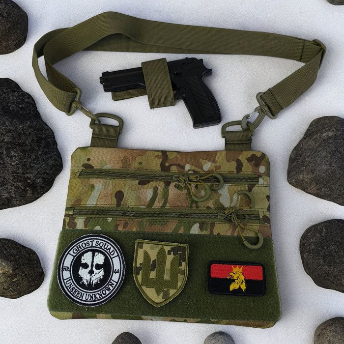 Чоловіча тактична сумка барсетка, Рюкзак чоловічий військовий тактичний, Нагрудна сумка кобура