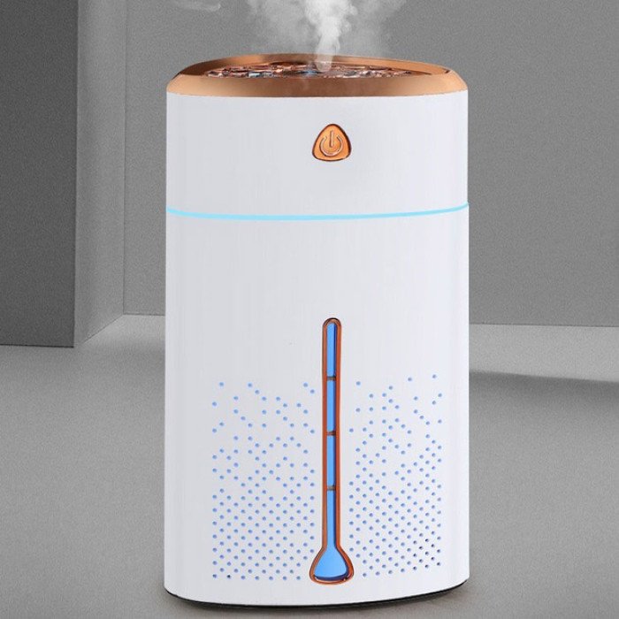 Ультразвуковий зволожувач повітря для дітей з підсвічуванням Heavy Fog Humidifier, Зволожувач міні. Білий